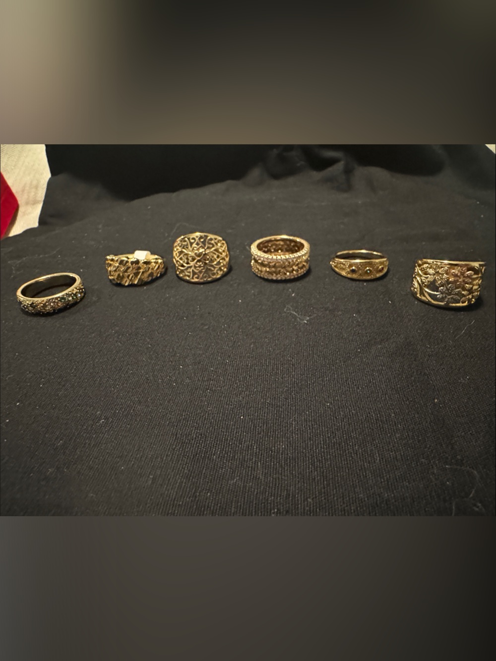 Gold Tone 6 rings